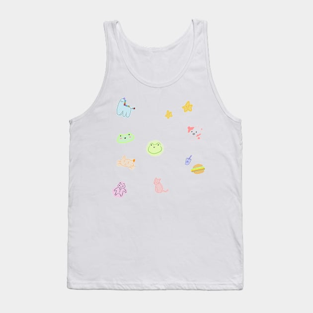 DOODLES Tank Top by aextheticxtrash